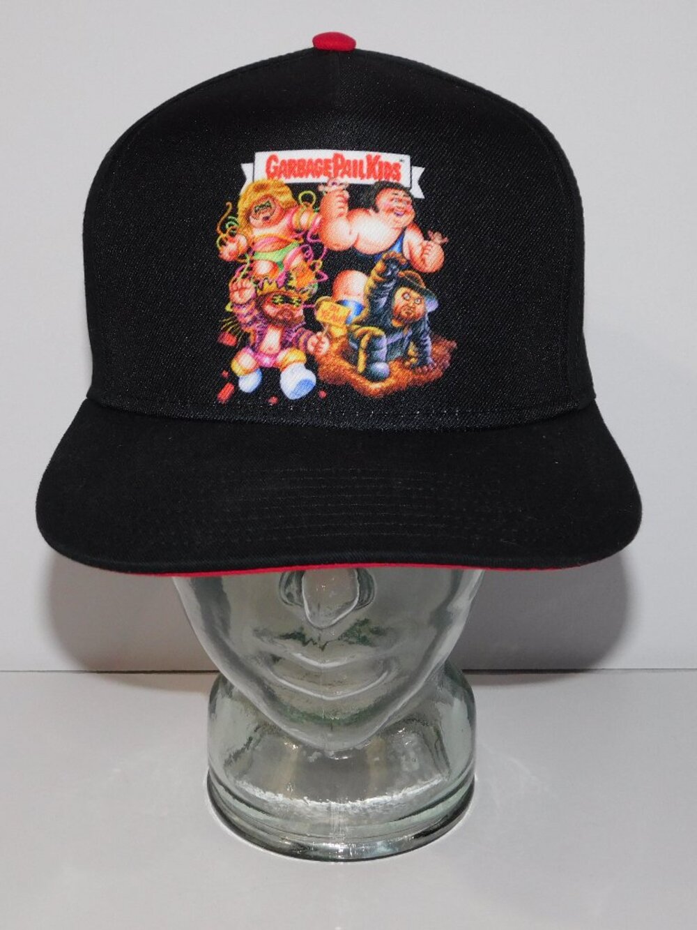 WWE Legends x Garbage Pail Kids Black Graphic Snapback Hat Topps 2019
